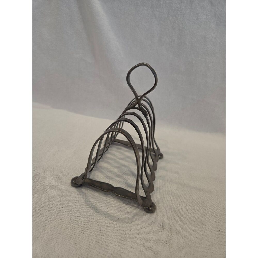 Antique Gorham Silver Plate Toast Rack 0341, Art Deco Letter Holder Organizer